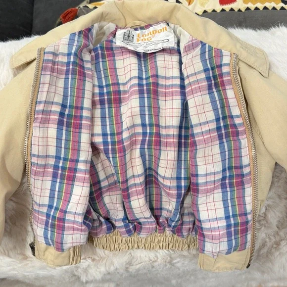 London Fog Tan Jacket – Toddler Size 3T Classic Zip Front Coat - Picture 5 of 5